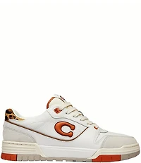 COACH Soho Leather and Leopard Print Haircalf Sneakers