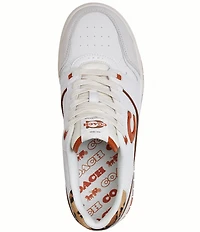 COACH Soho Leather and Leopard Print Haircalf Sneakers