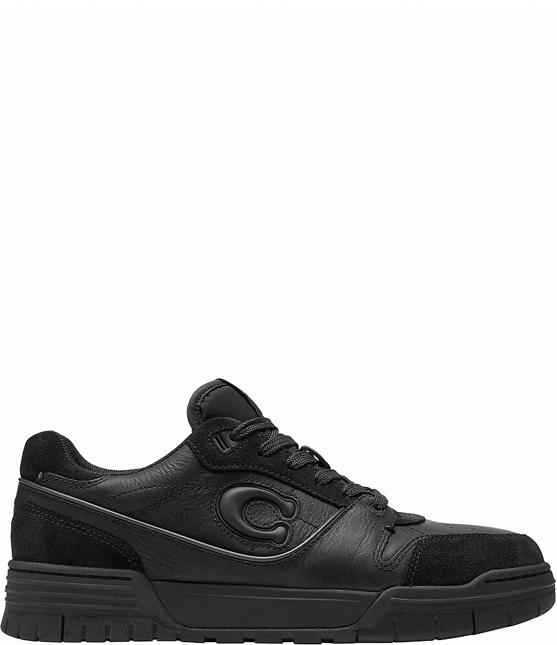 COACH Women's Soho Distressed Suede and Leather Sneakers