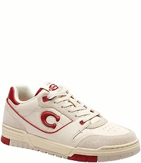 COACH Soho Leather Lace Up Sneakers