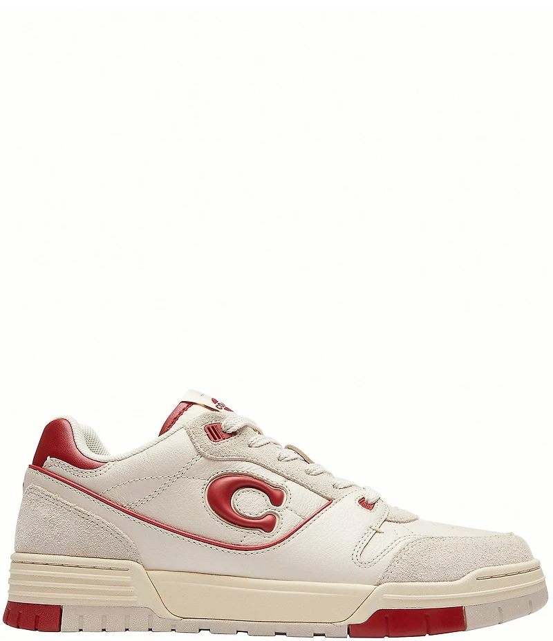COACH Soho Leather Lace Up Sneakers