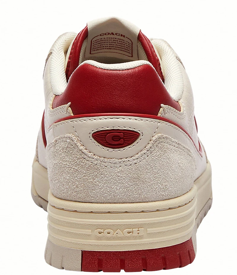 COACH Soho Leather Lace Up Sneakers