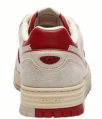 COACH Soho Leather Lace Up Sneakers