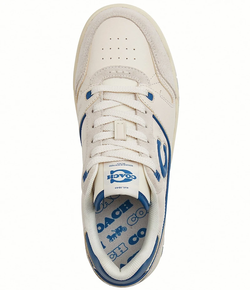 COACH Soho Leather Lace Up Sneakers
