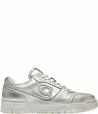 COACH Women's Soho Distressed Metallic Leather Sneakers