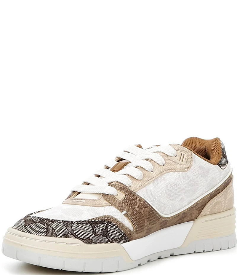 COACH Women's Soho Mixed Canvas Jacquard Signature Logo Sneakers