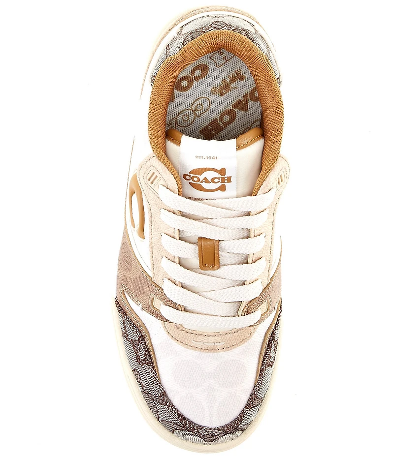COACH Women's Soho Mixed Canvas Jacquard Signature Logo Sneakers