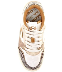 COACH Women's Soho Mixed Canvas Jacquard Signature Logo Sneakers