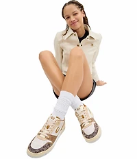 COACH Women's Soho Mixed Canvas Jacquard Signature Logo Sneakers