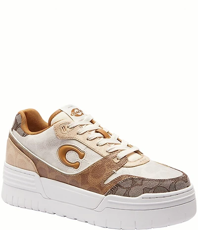 COACH Soho Mixed Signature Platform Sneakers