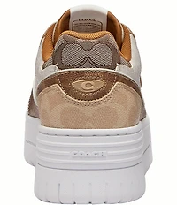 COACH Soho Mixed Signature Platform Sneakers