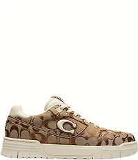 COACH Soho Sateen Signature Jacquard Lace Up Sneakers