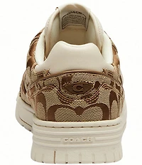 COACH Soho Sateen Signature Jacquard Lace Up Sneakers