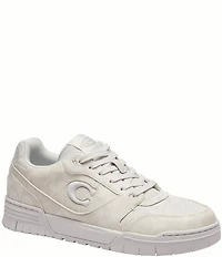 COACH Soho Signature Canvas and Jacquard Lace Up Sneakers