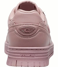 COACH Women's Soho Leather and Signature Jacquard Logo Canvas Sneakers