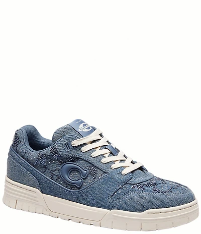 COACH Soho Signature Crystal Denim Lace Up Sneakers