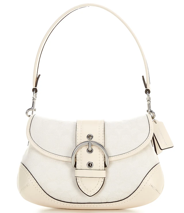COACH Soho Signature Jacquard Belted Shoulder Bag at  display picture 1