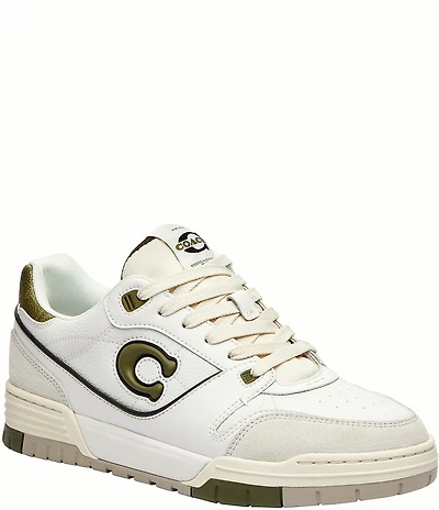 COACH Women's Soho Signature Logo Mixed Material Sneakers