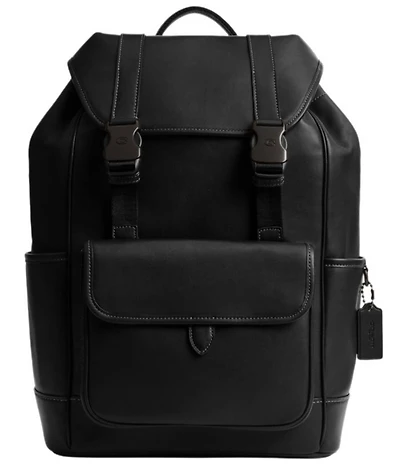 COACH Solid League Flap Backpack