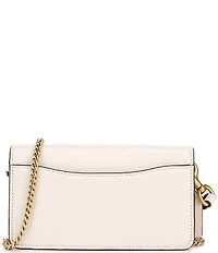 COACH Tabby Polished Pebble Leather Chain Strap Crossbody Wristlet