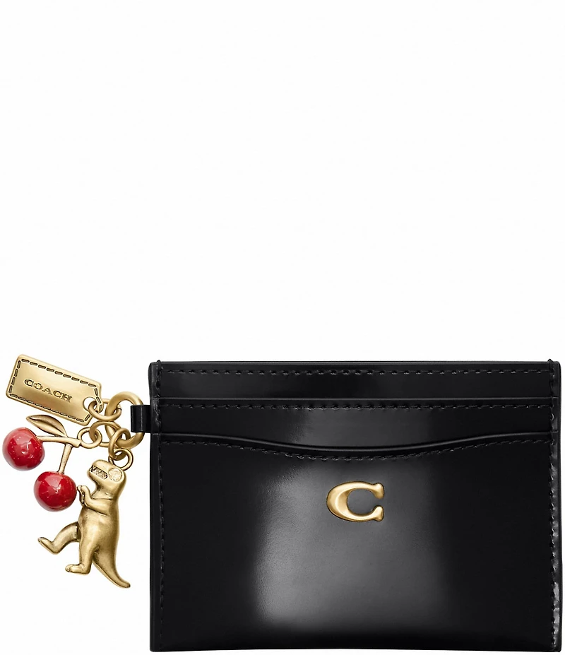 COACH Spazzolato Leather Essential Card Case