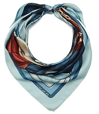 COACH Stacked Tabby Printed Silk Square Scarf