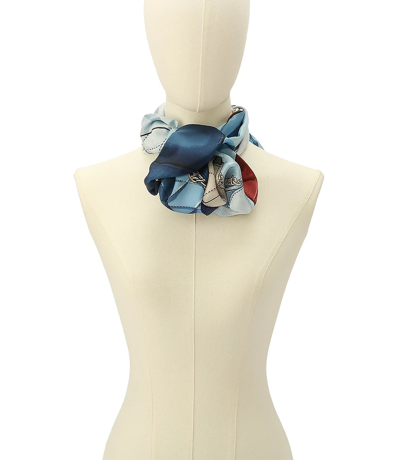 COACH Stacked Tabby Printed Silk Square Scarf