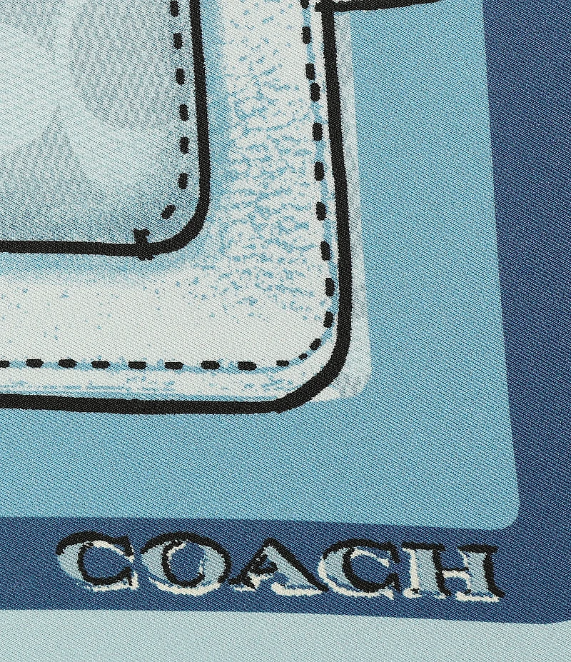 COACH Stacked Tabby Printed Silk Square Scarf