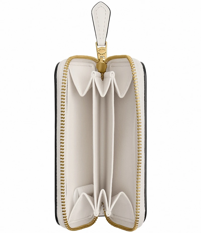 COACH Sticker Print Essential Small Zip Around Card Case