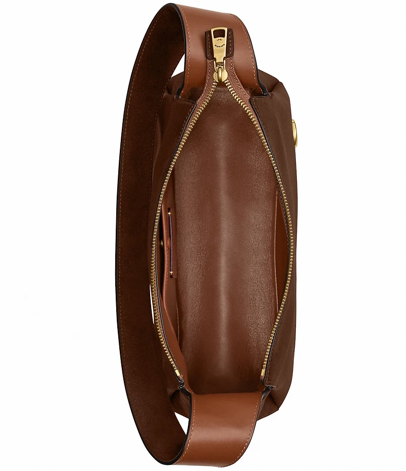 COACH Suede and Leather Lola Shoulder Bag