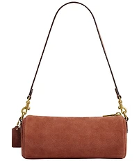 COACH Suede Barrel Shoulder Bag