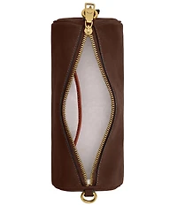 COACH Suede Barrel Shoulder Bag