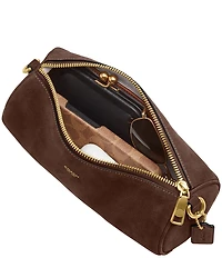 COACH Suede Barrel Shoulder Bag