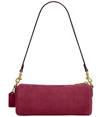 COACH Suede Barrel Shoulder Bag