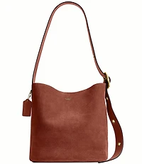 COACH Bleecker Suede Clip Bucket Bag