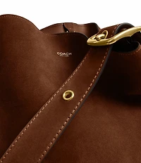 COACH Bleecker Suede Clip Bucket Bag
