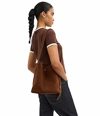 COACH Bleecker Suede Clip Bucket Bag