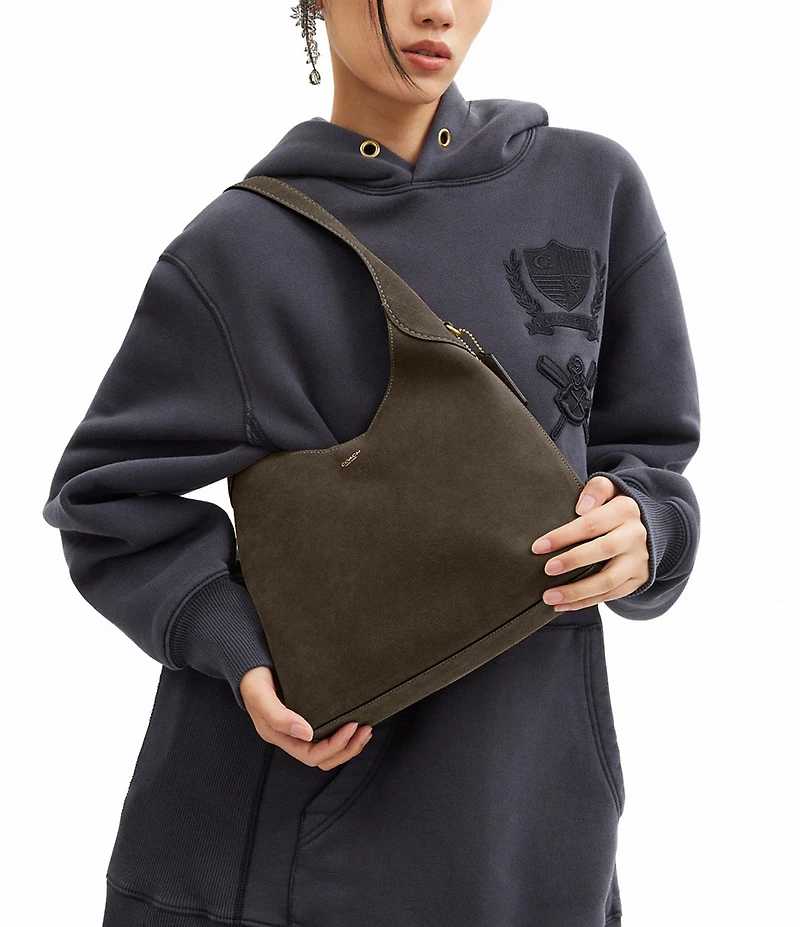 COACH Brooklyn 28 Suede Hobo Bag