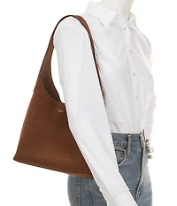 COACH Brooklyn 28 Suede Hobo Bag