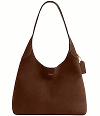 COACH Suede Brooklyn 34 Hobo Shoulder Bag