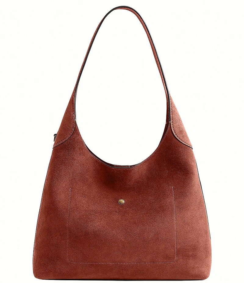 COACH Suede Brooklyn 34 Hobo Shoulder Bag