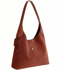 COACH Suede Brooklyn 34 Hobo Shoulder Bag