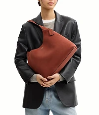 COACH Suede Brooklyn 34 Hobo Shoulder Bag