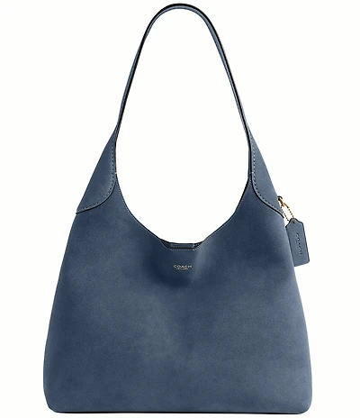 COACH Suede Brooklyn 34 Hobo Shoulder Bag