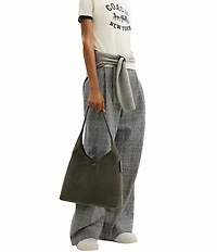 COACH Suede Brooklyn 34 Hobo Shoulder Bag