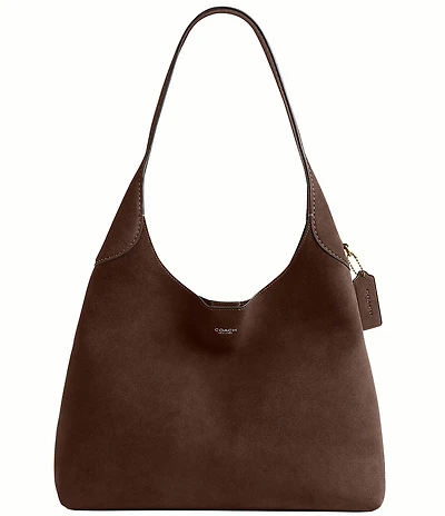 COACH Suede Brooklyn 34 Hobo Shoulder Bag