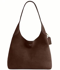 COACH Suede Brooklyn 34 Hobo Shoulder Bag