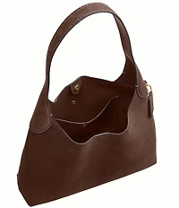 COACH Suede Brooklyn 34 Hobo Shoulder Bag