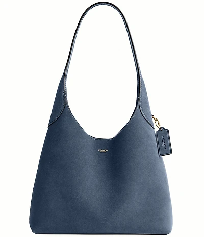 COACH Suede Brooklyn Hobo Shoulder Bag 28