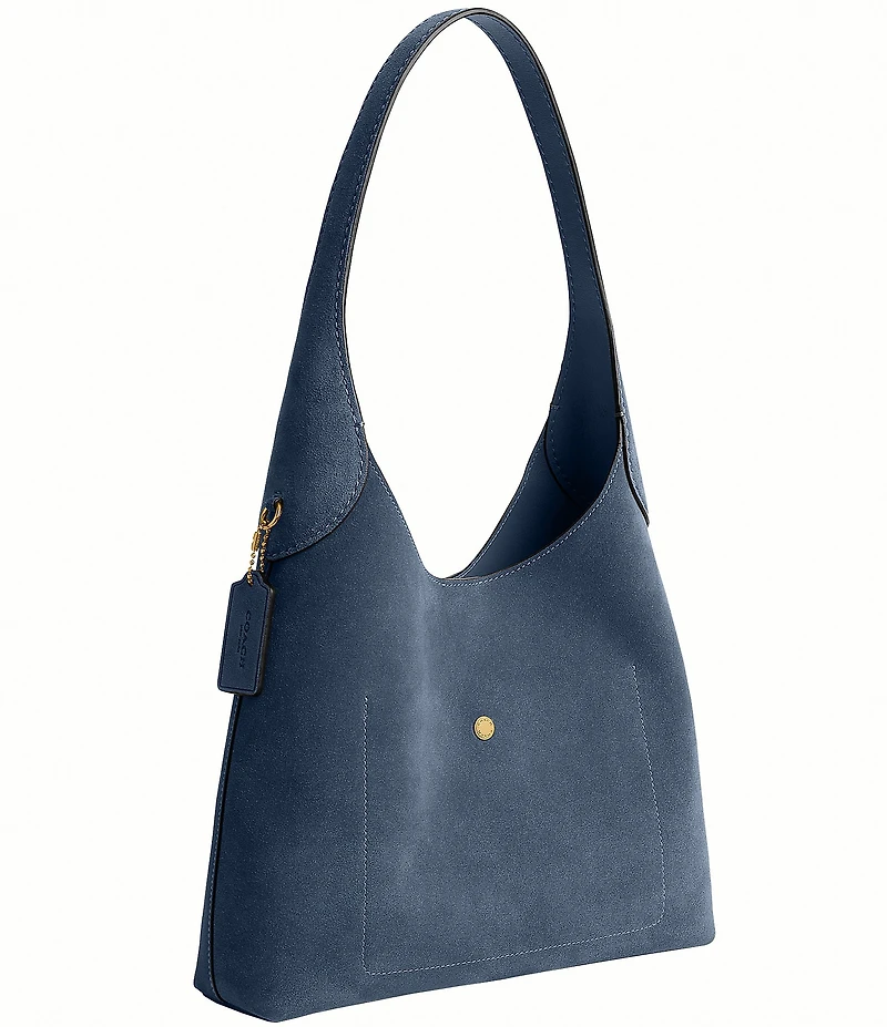 COACH Suede Brooklyn Hobo Shoulder Bag 28